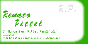 renato pittel business card